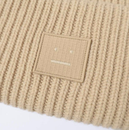 アクネステュディオズ LARGE FACE LOGO BEANIE ウールニット帽