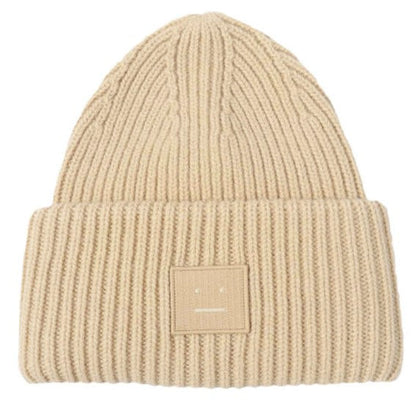 アクネステュディオズ LARGE FACE LOGO BEANIE ウールニット帽