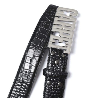 カーペットカンパニー Crocskin 型押しレザーベルト