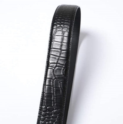 カーペットカンパニー Crocskin 型押しレザーベルト