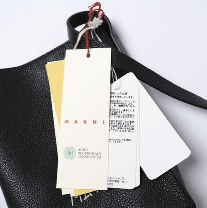 マルニ MUSEO MENDING SOFT BAG NANO カーフレザー ショルダーバッグ