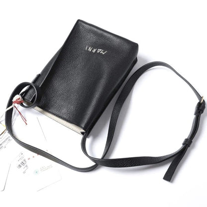 マルニ MUSEO MENDING SOFT BAG NANO カーフレザー ショルダーバッグ