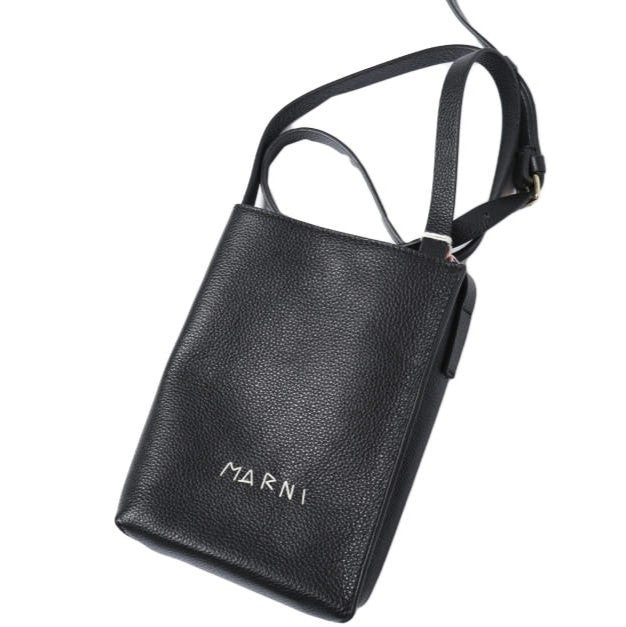 マルニ MUSEO MENDING SOFT BAG NANO カーフレザー ショルダーバッグ