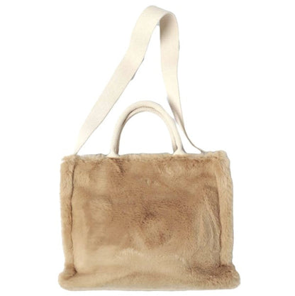 マルニ FAUX FUR BASKET SHOPPER フェイクファー ハンドバッグ