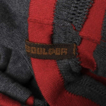 イサボールダー Gauzine Stripe コットンニットトップス