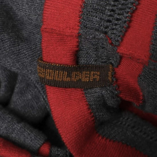 イサボールダー Gauzine Stripe コットンニットトップス