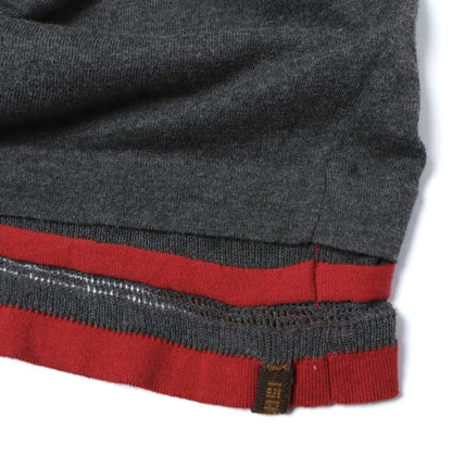 イサボールダー Gauzine Stripe コットンニットトップス
