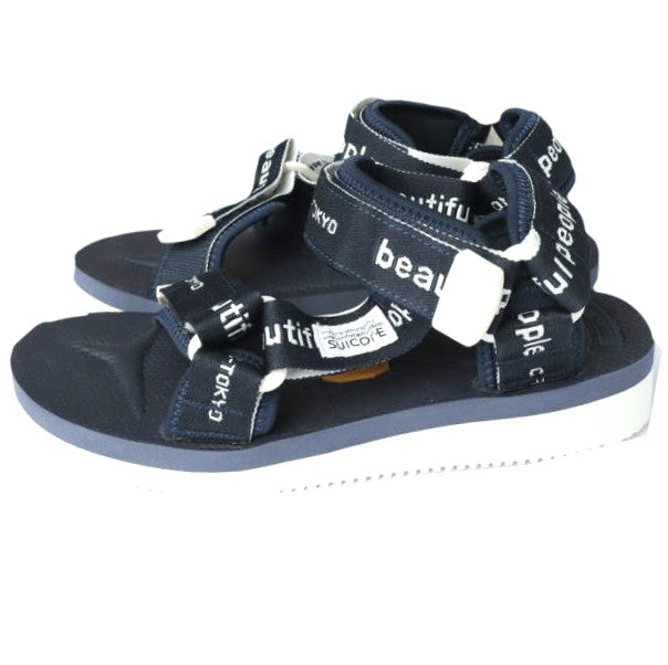 ビューティフルピープル×スイコック logo belt ラバーサンダル