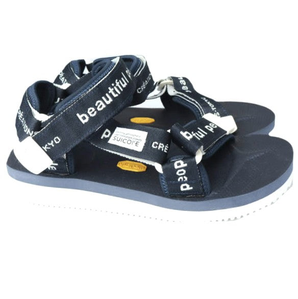 ビューティフルピープル×スイコック logo belt ラバーサンダル