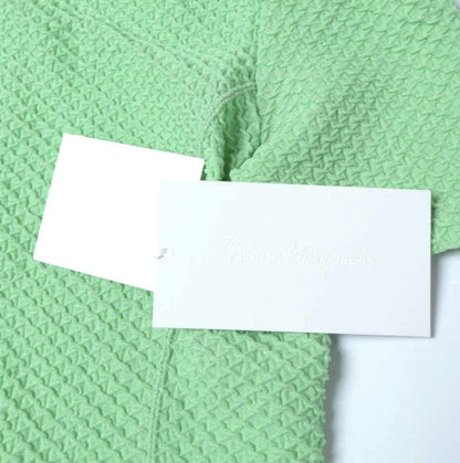 マメクロゴウチ Shirring Jersey Jacquard ハイネックトップス