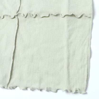ベースレンジ NEHRU TANK Organic Cotton Lace Fine Wool タンクトップ