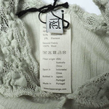 ベースレンジ NEHRU TANK Organic Cotton Lace Fine Wool タンクトップ