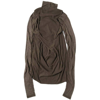 シーオール SHEER TWIST BACK TOP コットンニットトップス
