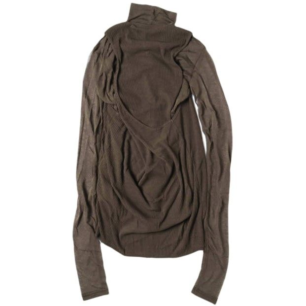 シーオール SHEER TWIST BACK TOP コットンニットトップス