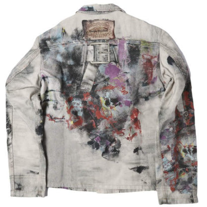 アクネストゥディオズ TROMPE L'OEIL PRINT JACKET コットンデニムジャケット