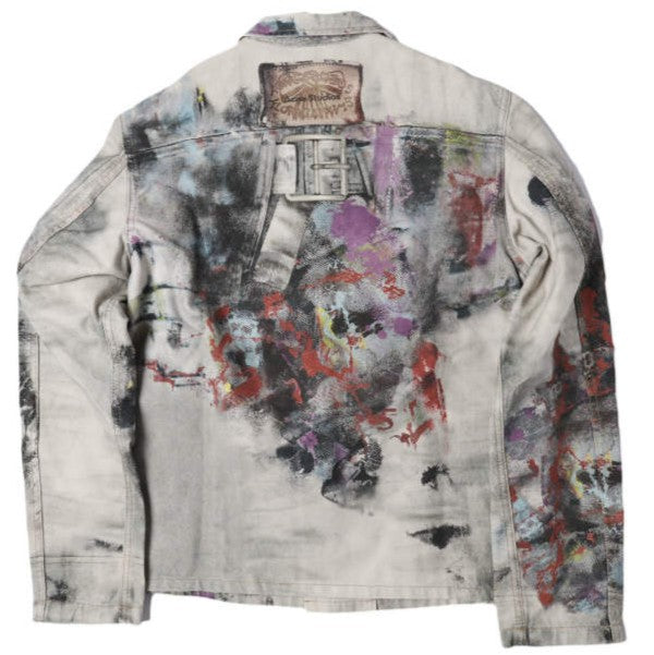 アクネストゥディオズ TROMPE L'OEIL PRINT JACKET コットンデニムジャケット