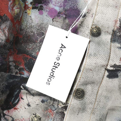 アクネストゥディオズ TROMPE L'OEIL PRINT JACKET コットンデニムジャケット