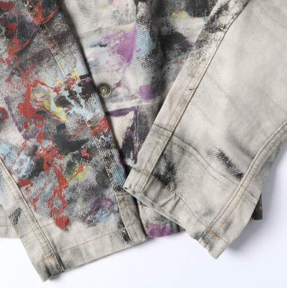 アクネストゥディオズ TROMPE L'OEIL PRINT JACKET コットンデニムジャケット