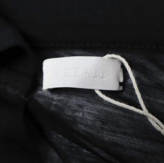シーオール SHEER LAYERED POLO コットン トップス