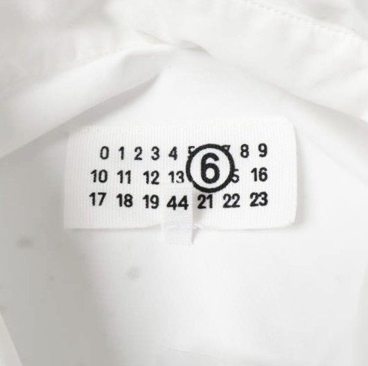 エムエム6メゾンマルジェラ CAMICIE A MANICHE PAINT RESIDUE SHIRT コットンシャツ