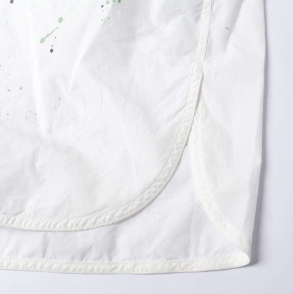 エムエム6メゾンマルジェラ CAMICIE A MANICHE PAINT RESIDUE SHIRT コットンシャツ