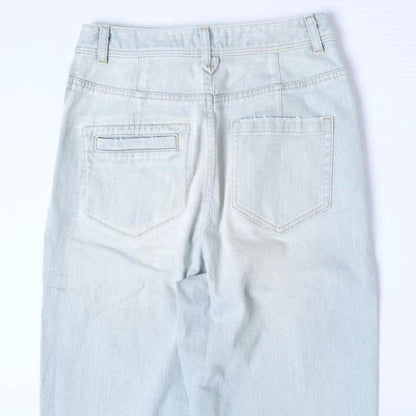 シーレット コットンデニムテーパードパンツ