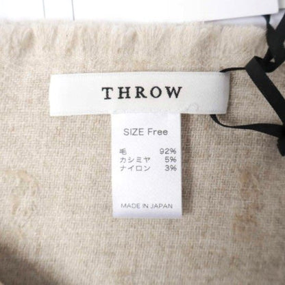 THROW ELENA W C Boucle Dot ウールカシミヤマフラー