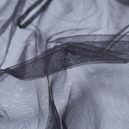 マージ Tulle high neck ruffle sleeveプルオーバー