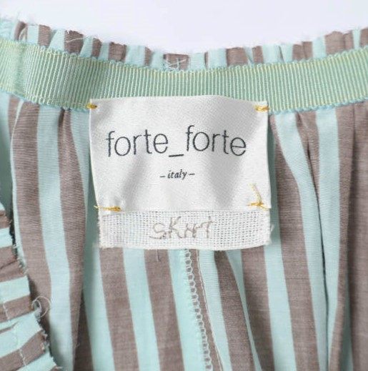 フォルテフォルテ ストライプタフタスカート