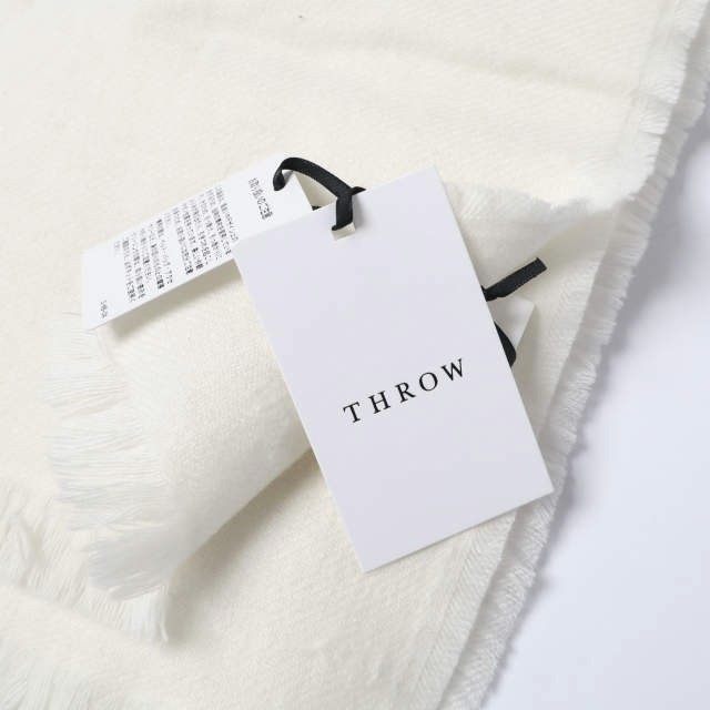 THROW ELENA W C Boucle Dot ウールカシミヤストール