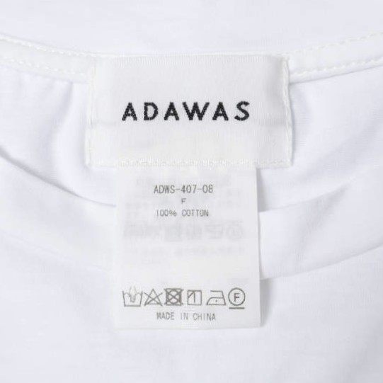 アダワス COMPACT COTTON JERSEYポンチョTシャツ