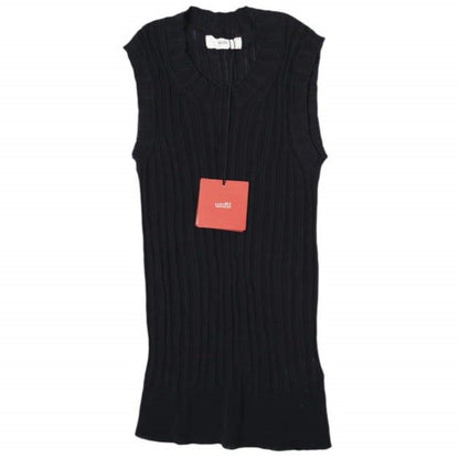 アンフィル high twist cotton リブノースリーブトップス