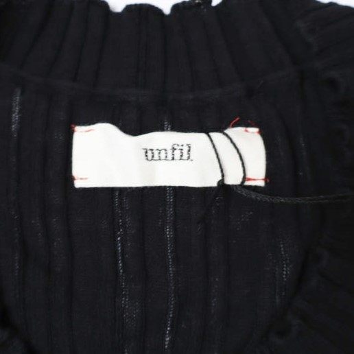 アンフィル high twist cotton リブノースリーブトップス