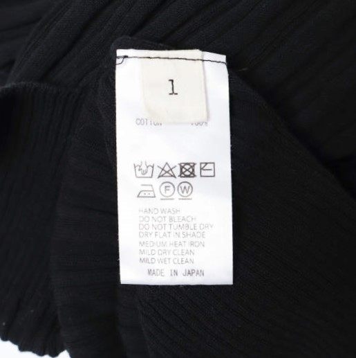 アンフィル high twist cotton リブノースリーブトップス