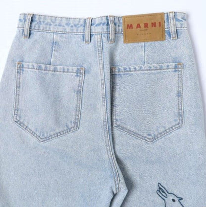 マルニ 刺繍デニムパンツ