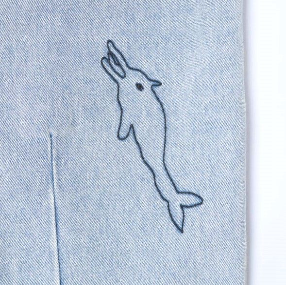 マルニ 刺繍デニムパンツ