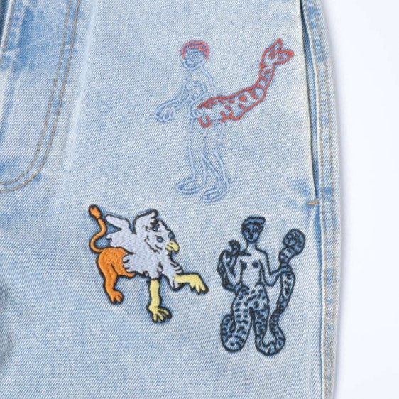 マルニ 刺繍デニムパンツ