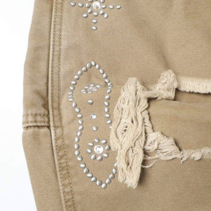 ダンケシェーン STUDS W-KNEE DUCK SHORTS コットンショーツ