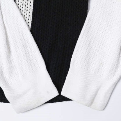 アスクユアセルフ Knit Mesh Long Sleeve Jersey ニットトップス