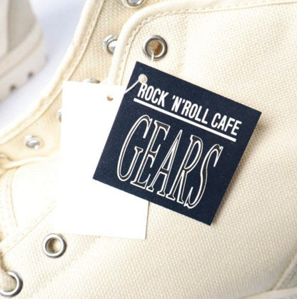 ロックンロールカフェギアーズ CANVAS SPLIT COMBINATION BOOT キャンバス ブーツ