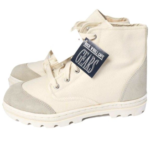 ロックンロールカフェギアーズ CANVAS SPLIT COMBINATION BOOT キャンバス ブーツ