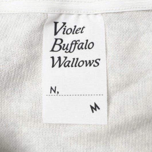 ヴァイオレットバッファローワローズ コットン長袖Tシャツ