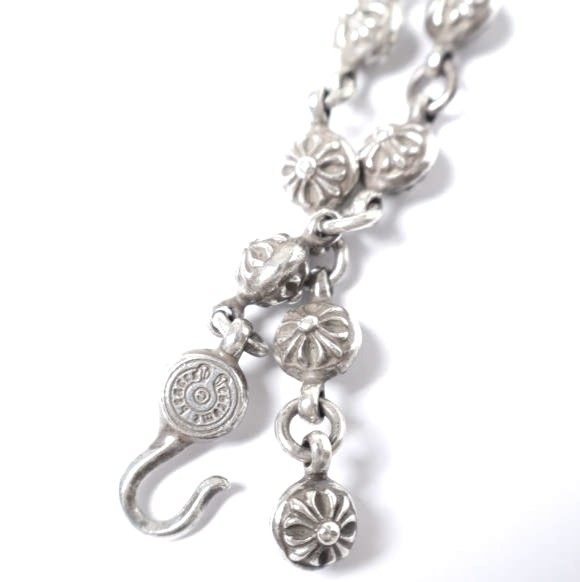 クロムハーツ FILIGREE CROSS XSM #1 クロスボールチェーン ネックレス シルバー