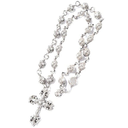 クロムハーツ FILIGREE CROSS XSM #1 クロスボールチェーン ネックレス シルバー