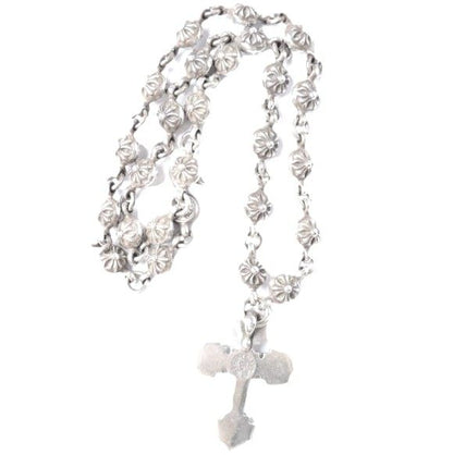 クロムハーツ FILIGREE CROSS XSM #1 クロスボールチェーン ネックレス シルバー