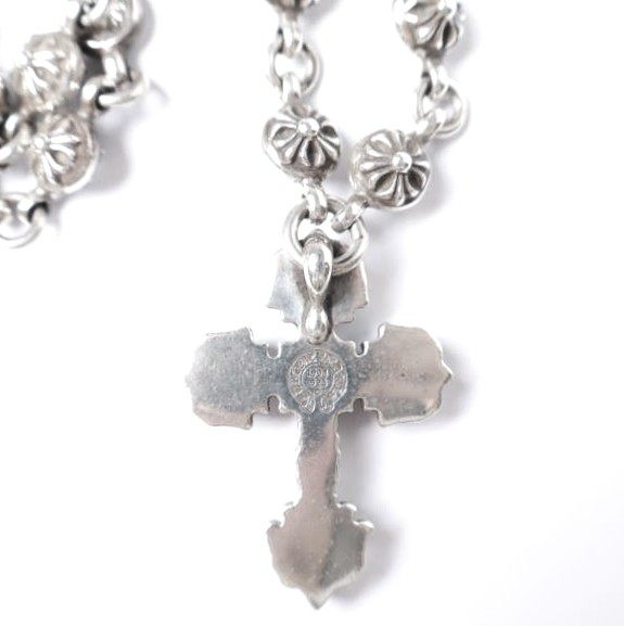 クロムハーツ FILIGREE CROSS XSM #1 クロスボールチェーン ネックレス シルバー