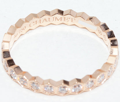 ショーメ ビーマイラブ K18PG ダイヤ リング 9.5号