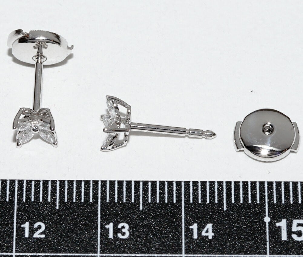 ティファニー ヴィクトリア Pt950 ダイヤモンド ピアス