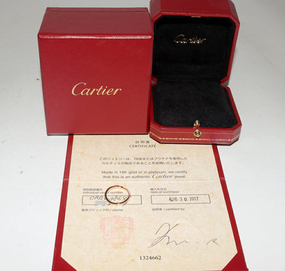 カルティエ バレリーナ Au750 ウェディングリング 9号