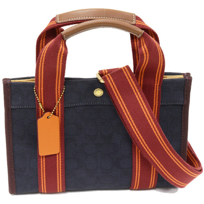 コーチ スピン トート27 シグネチャージャカード 2wayバッグ